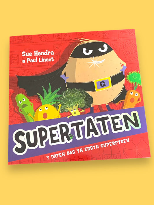 Llyfr Supertaten - Y daten gas yn erbyn Superpysen!