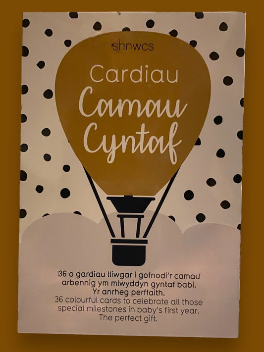 Cardiau ‘Camau Cyntaf’ gan Shnwcs
