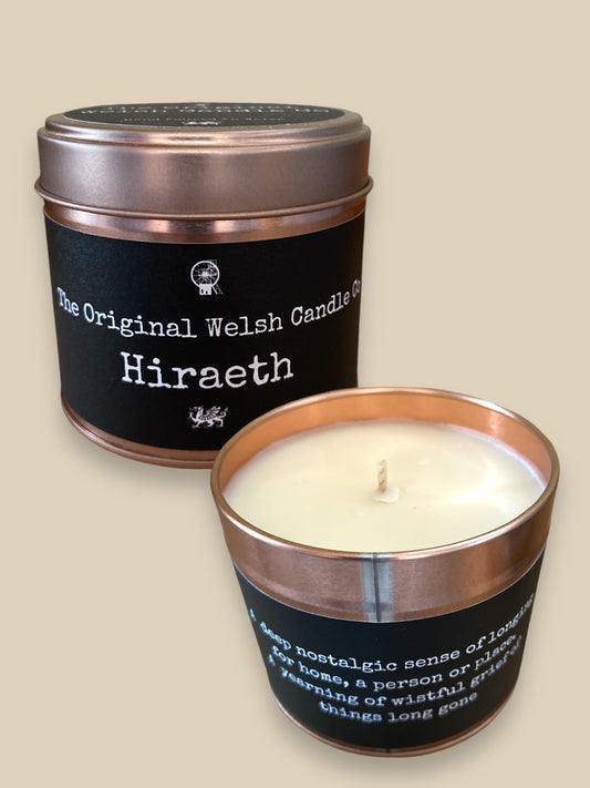 Cannwyll ‘Hiraeth’ gan The Original Welsh Candle Company