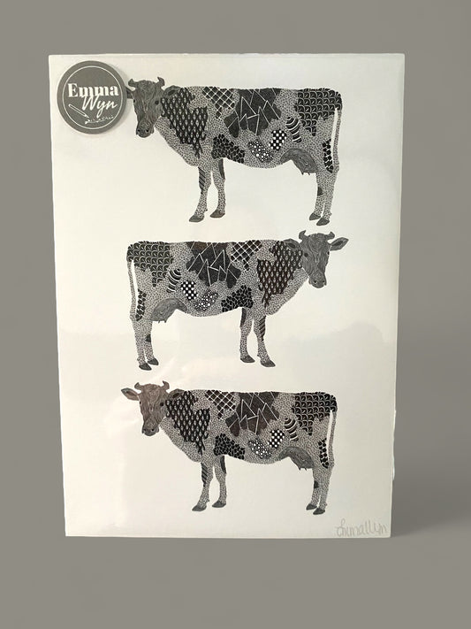 Print A5 Emma Wyn - Gwartheg